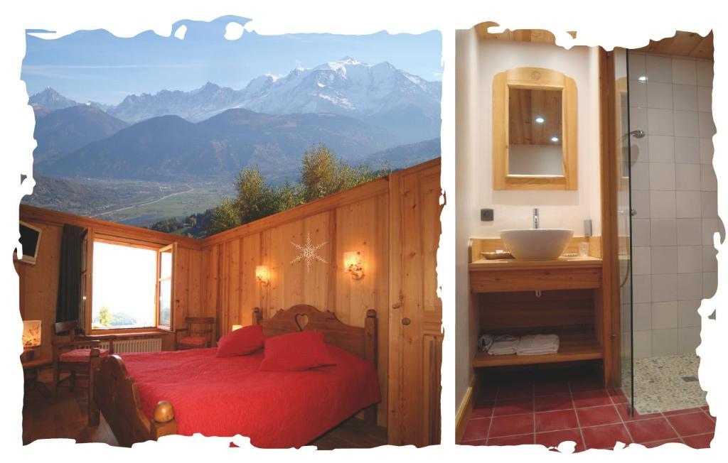 La Joubarbe Au Balcon Du Mont-Blanc Villa Sallanches Room photo