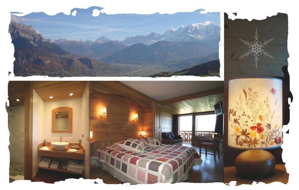 La Joubarbe Au Balcon Du Mont-Blanc Villa Sallanches Room photo